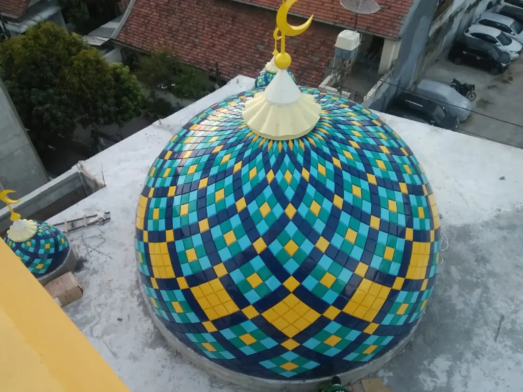 enamel tren kubah masjid modern di indonesia 2025